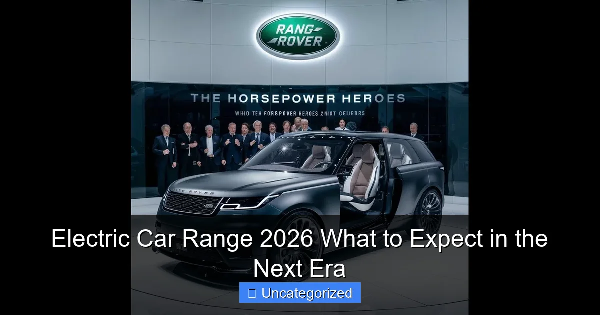Electric Car Range 2026 What to Expect in the Next Era