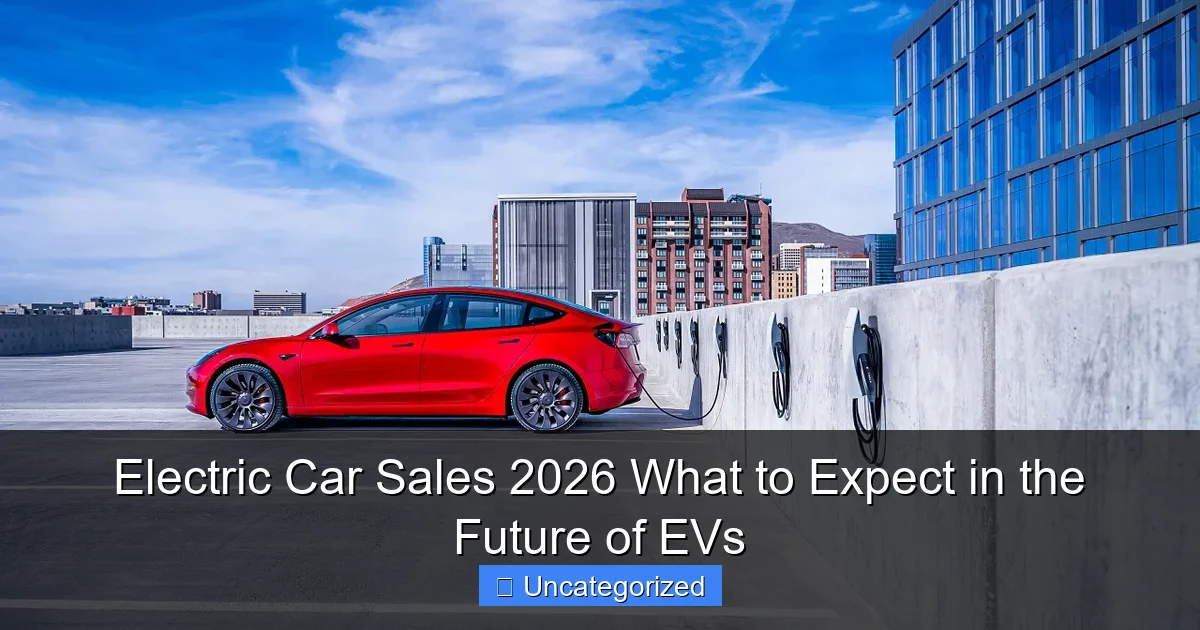 Electric Car Sales 2026 What to Expect in the Future of EVs