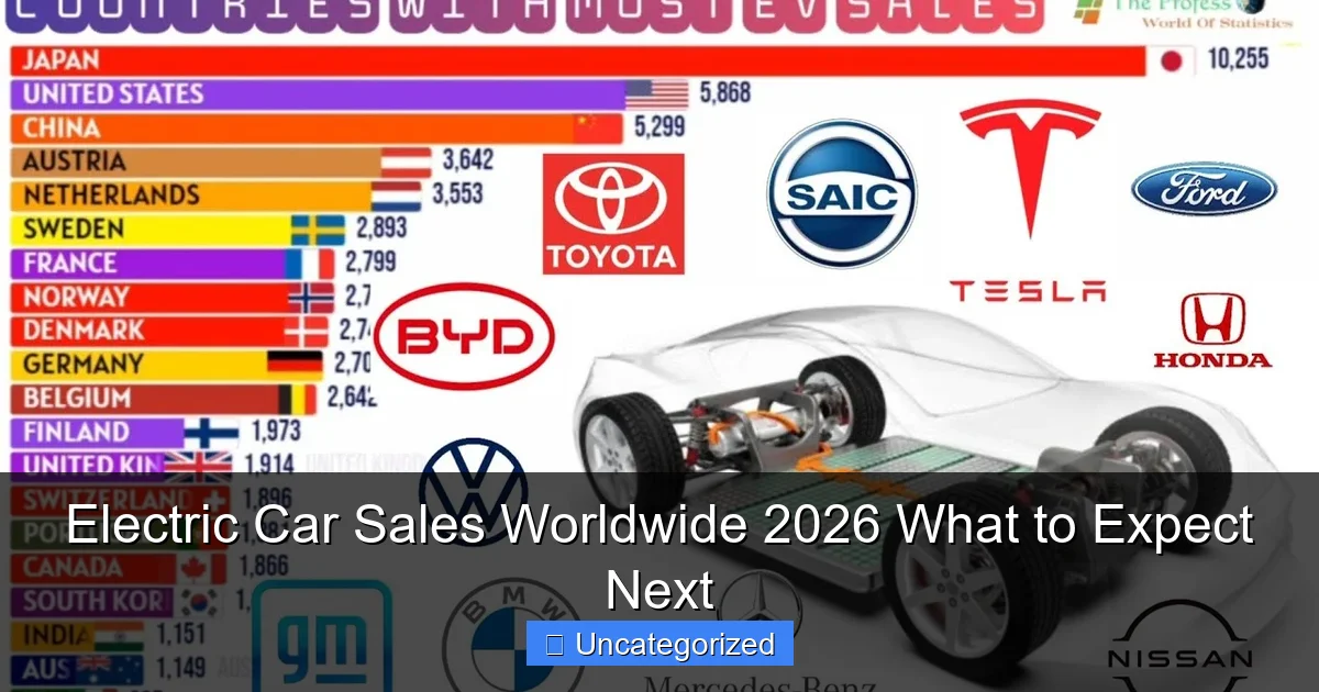 Electric Car Sales Worldwide 2026 What to Expect Next