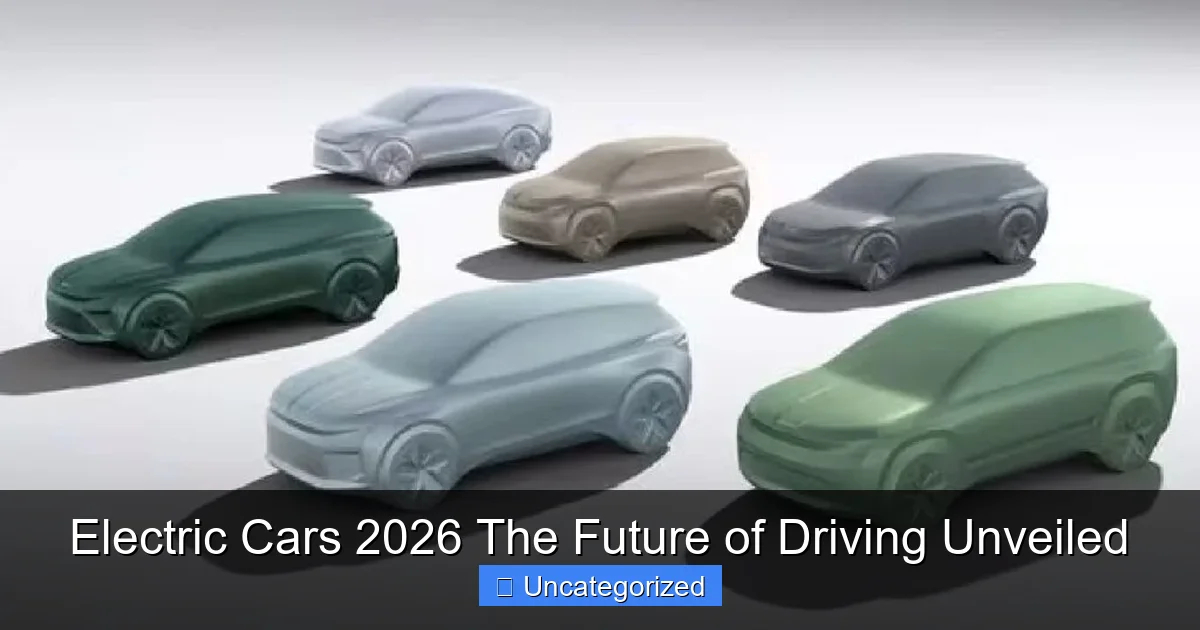 Electric Cars 2026 The Future of Driving Unveiled