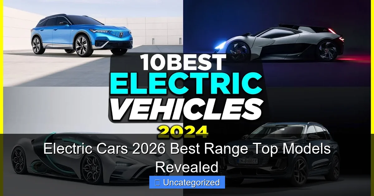 Electric Cars 2026 Best Range Top Models Revealed