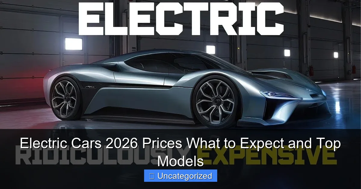 Electric Cars 2026 Prices What to Expect and Top Models