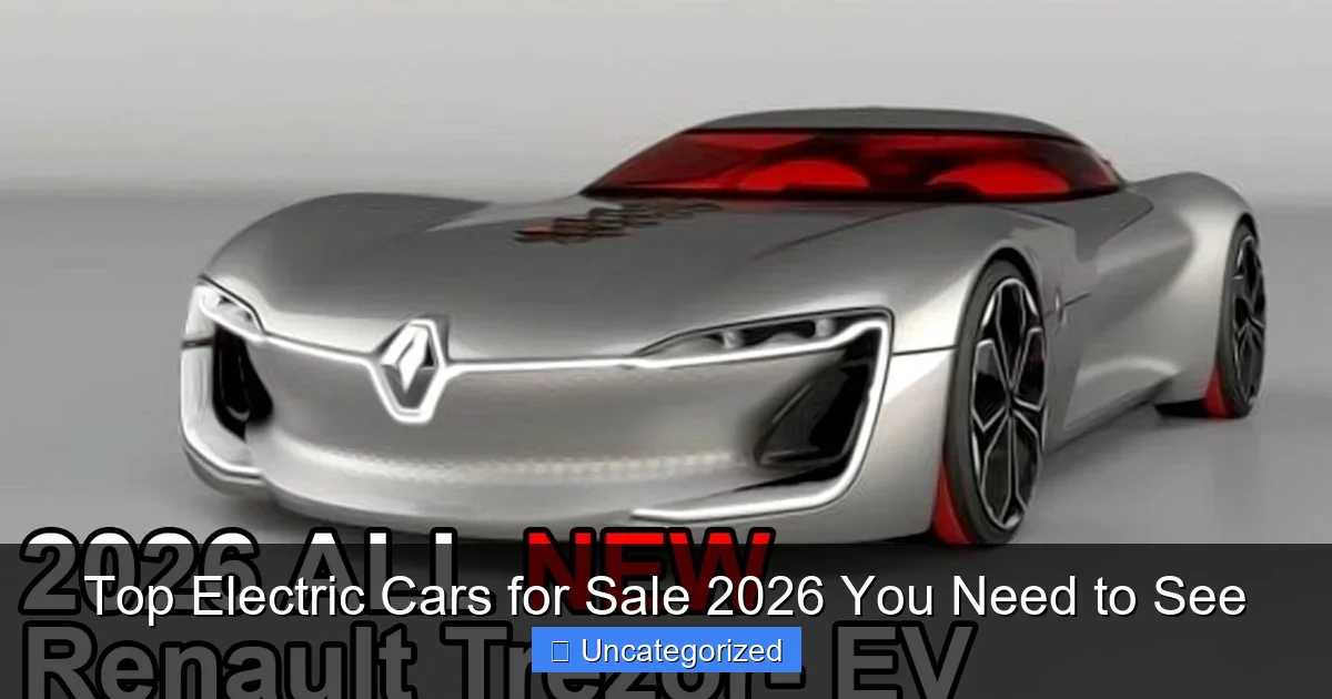 Top Electric Cars for Sale 2026 You Need to See