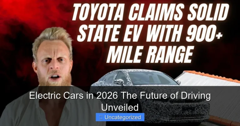 Electric Cars in 2026 The Future of Driving Unveiled