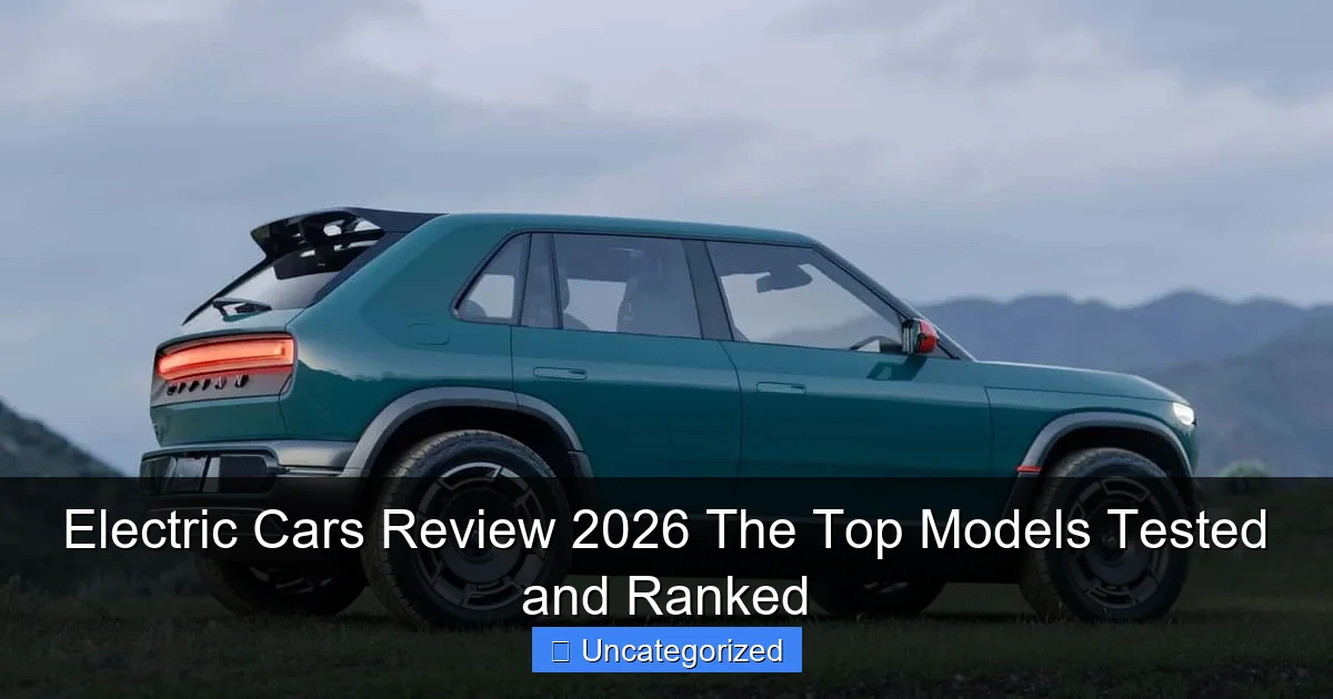 Electric Cars Review 2026 The Top Models Tested and Ranked