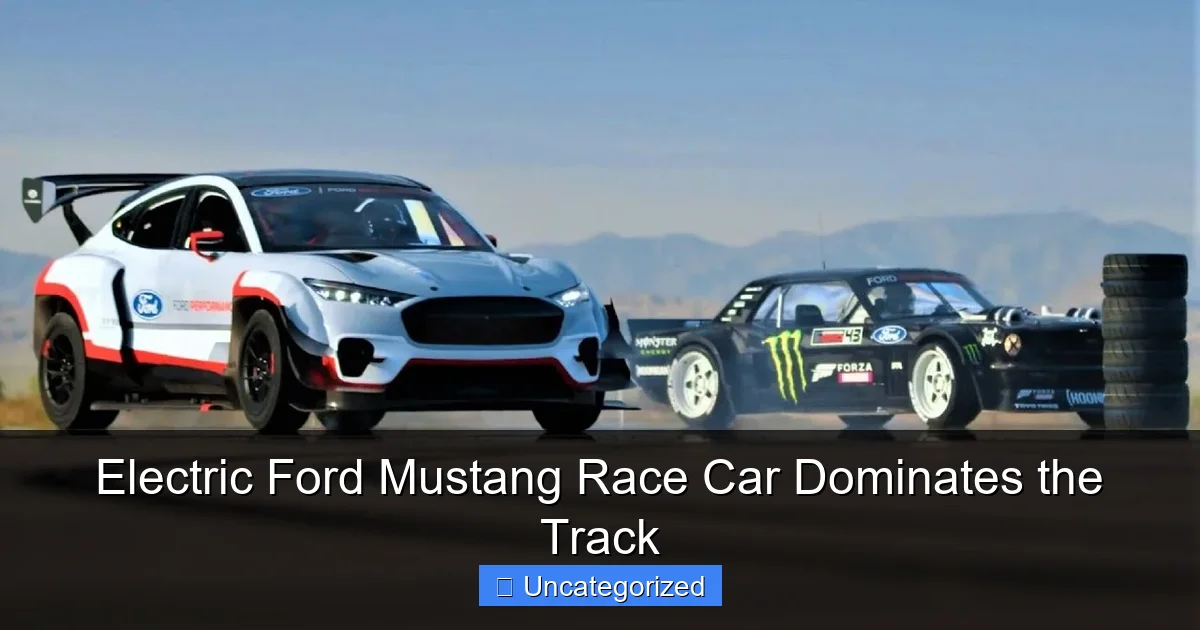 Electric Ford Mustang Race Car Dominates the Track