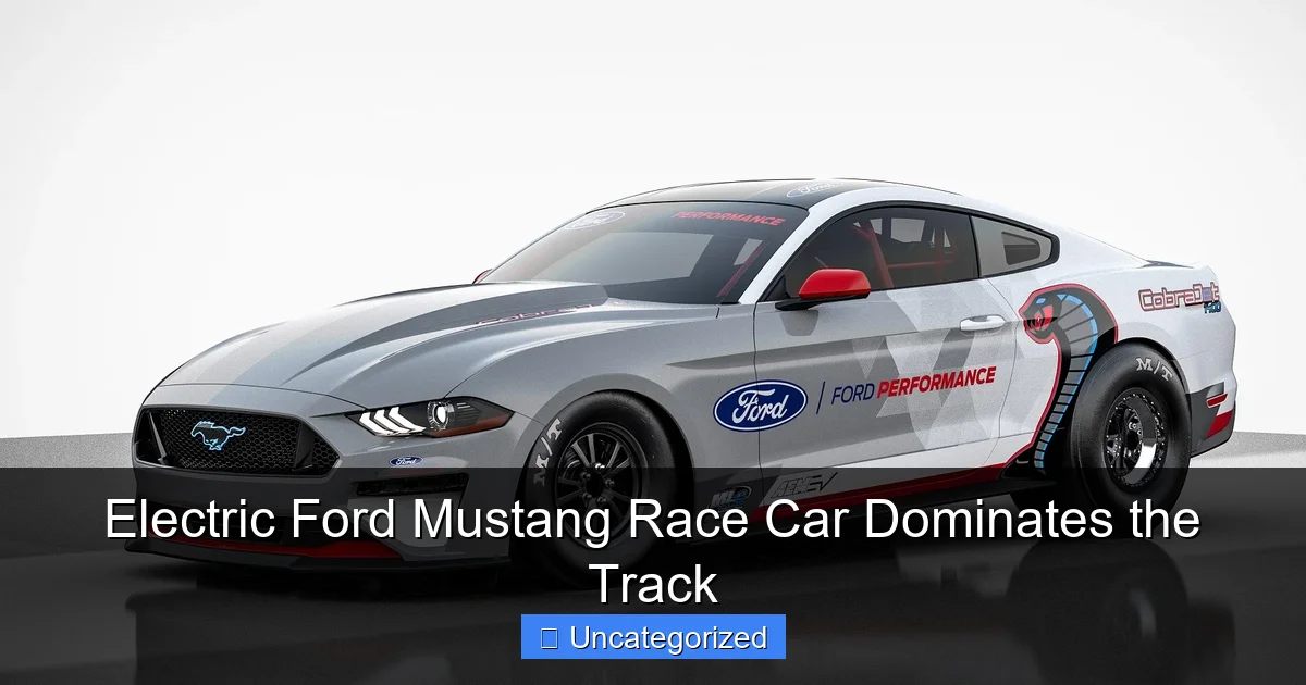 Electric Ford Mustang Race Car Dominates the Track