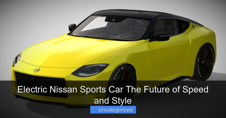 Electric Nissan Sports Car The Future of Speed and Style
