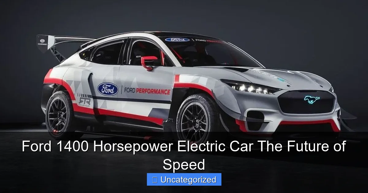 Ford 1400 Horsepower Electric Car The Future of Speed