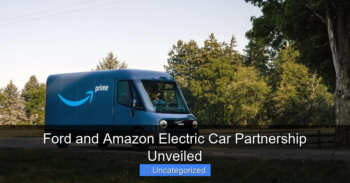 Ford and Amazon Electric Car Partnership Unveiled