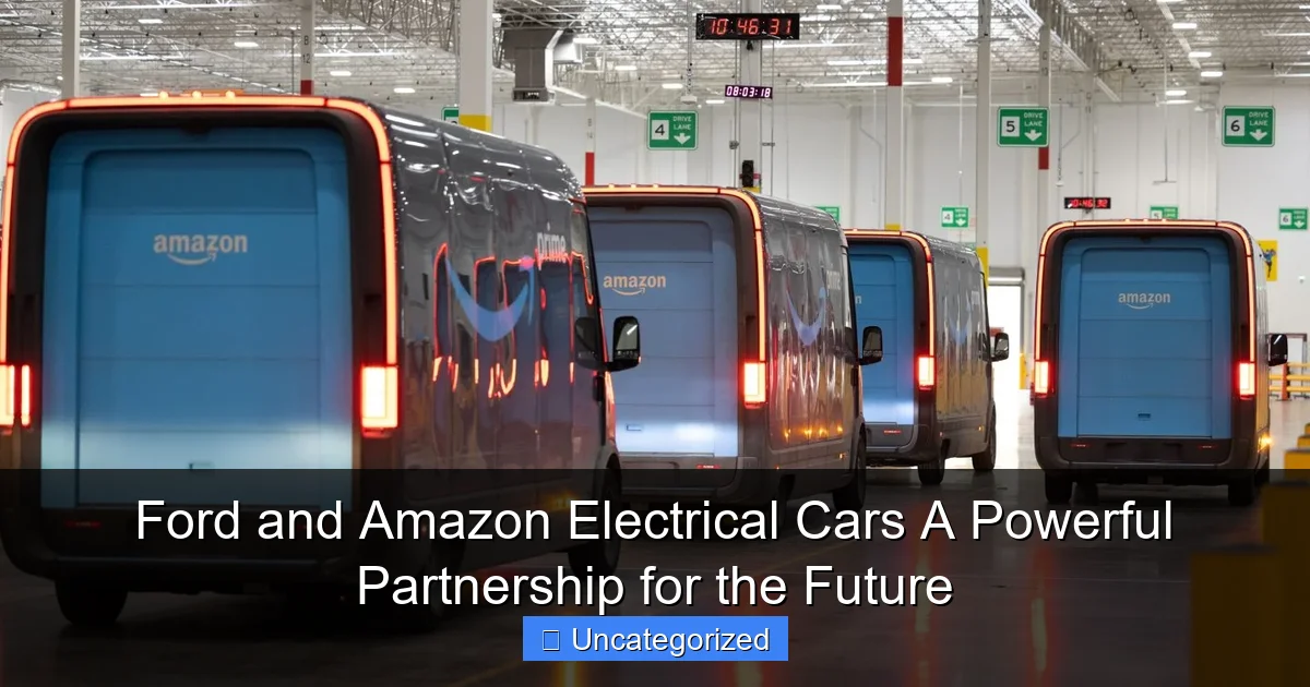 Ford and Amazon Electrical Cars A Powerful Partnership for the Future
