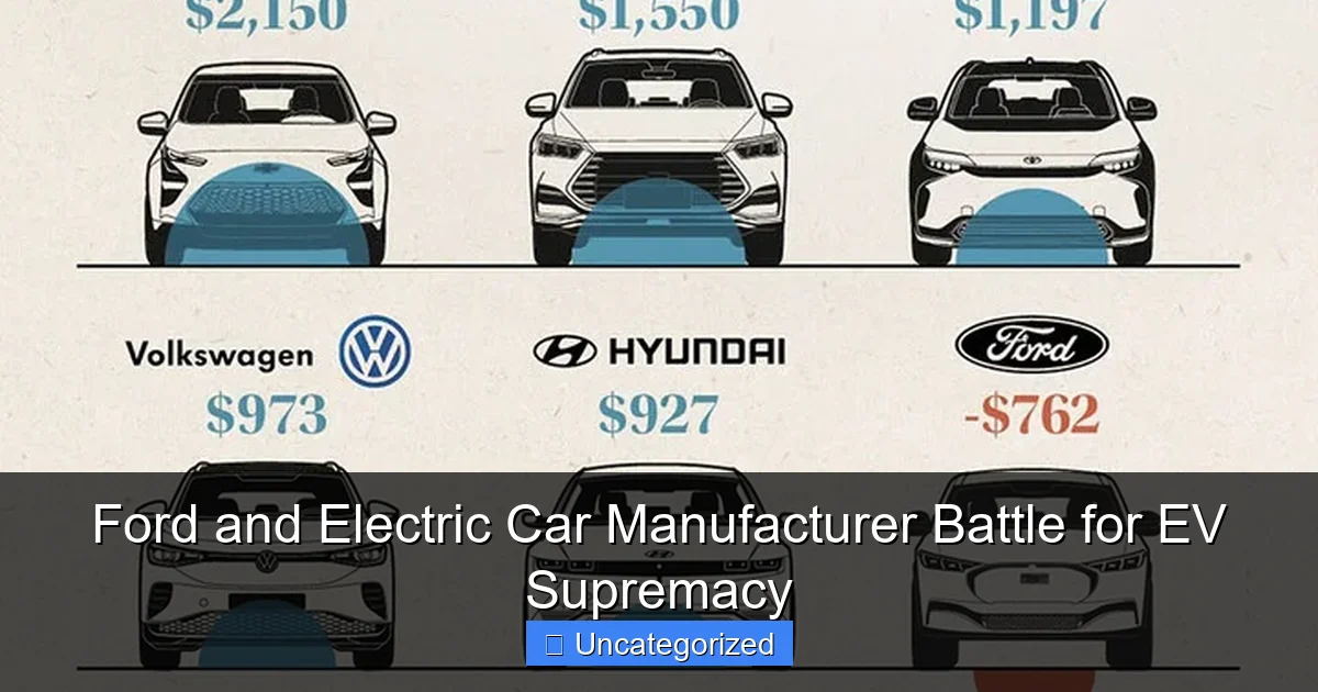 Ford and Electric Car Manufacturer Battle for EV Supremacy