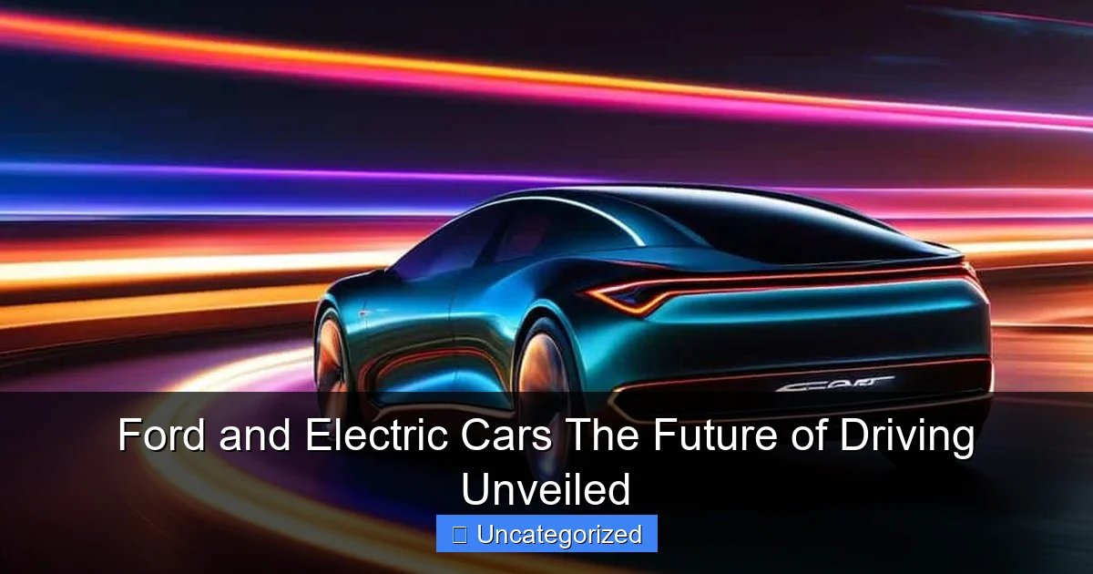 Ford and Electric Cars The Future of Driving Unveiled