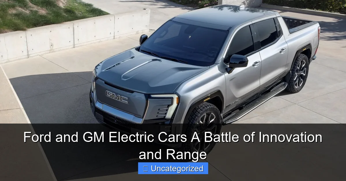 Ford and GM Electric Cars A Battle of Innovation and Range