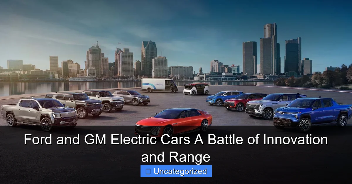 Ford and GM Electric Cars A Battle of Innovation and Range