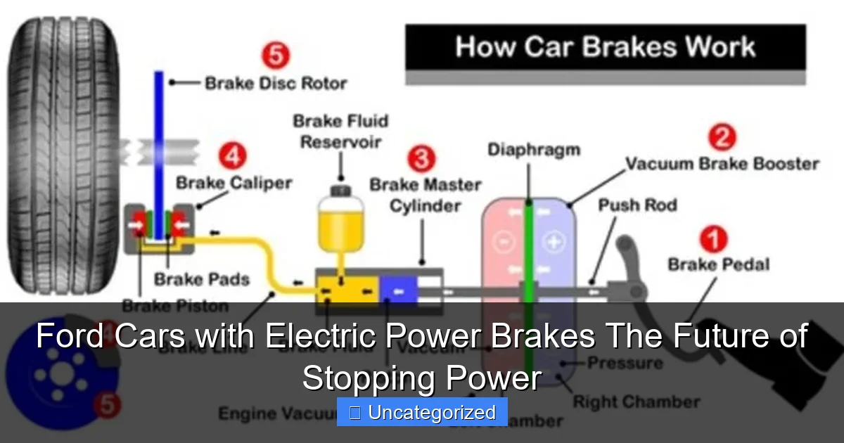 Ford Cars with Electric Power Brakes The Future of Stopping Power