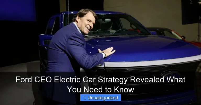 Ford CEO Electric Car Strategy Revealed What You Need to Know