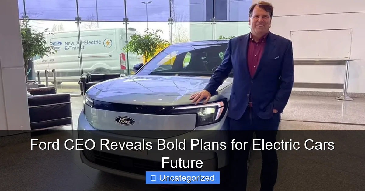 Ford CEO Reveals Bold Plans for Electric Cars Future