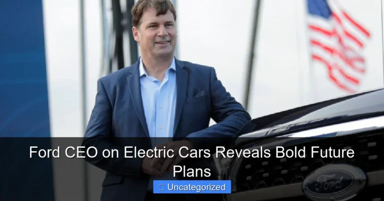 Ford CEO on Electric Cars Reveals Bold Future Plans
