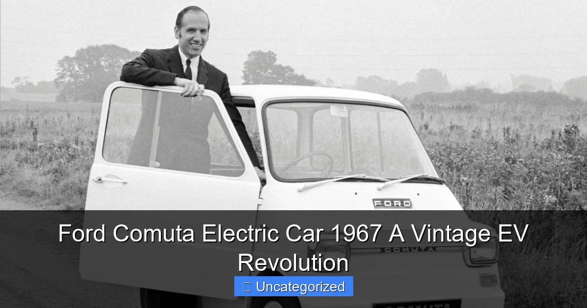 Ford Comuta Electric Car 1967 A Vintage EV Revolution