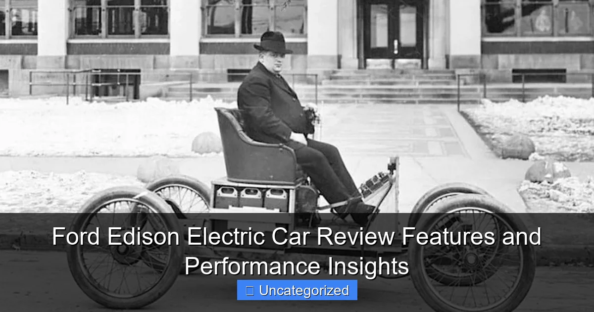Ford Edison Electric Car Review Features and Performance Insights