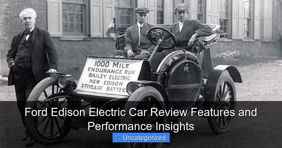 Ford Edison Electric Car Review Features and Performance Insights