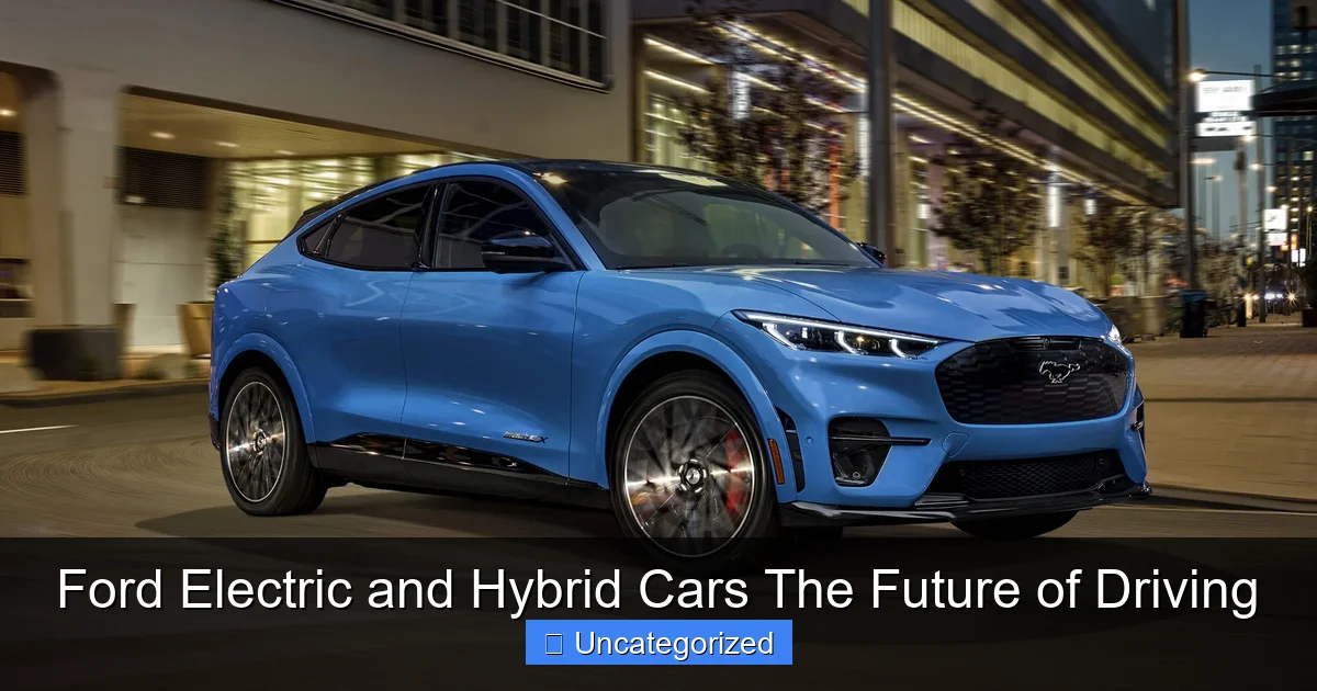 Ford Electric and Hybrid Cars The Future of Driving
