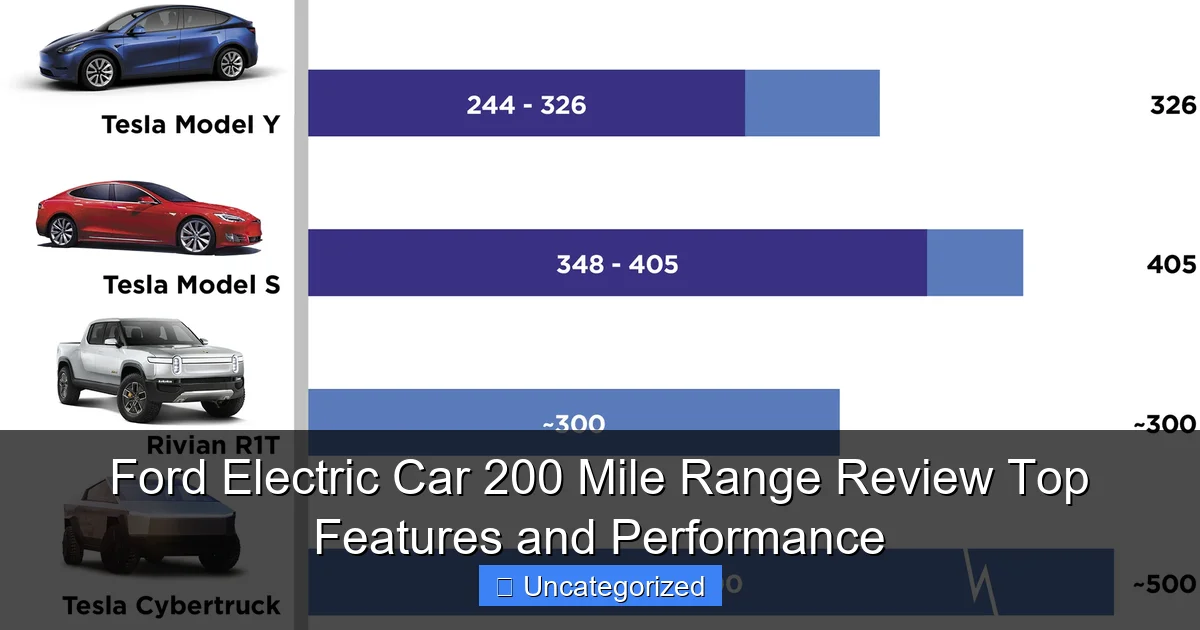 Ford Electric Car 200 Mile Range Review Top Features and Performance