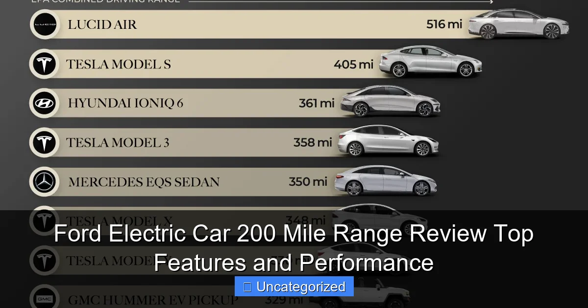 Ford Electric Car 200 Mile Range Review Top Features and Performance