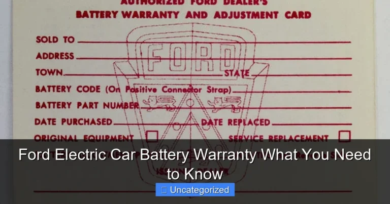 Ford Electric Car Battery Warranty What You Need to Know