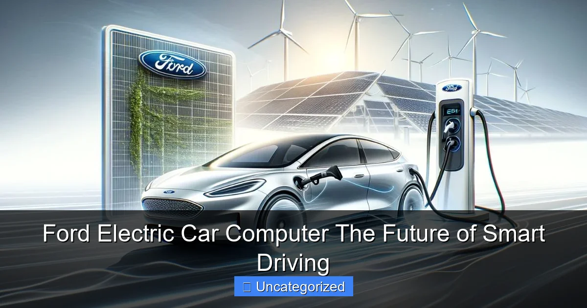 Ford Electric Car Computer The Future of Smart Driving