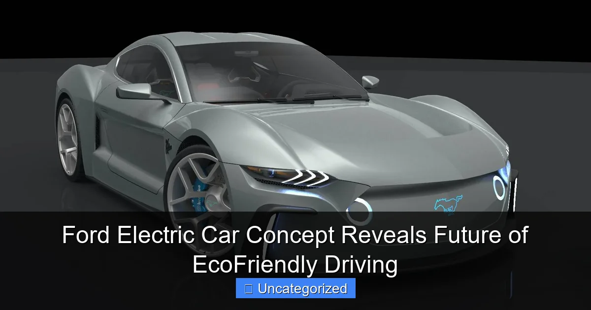 Ford Electric Car Concept Reveals Future of EcoFriendly Driving