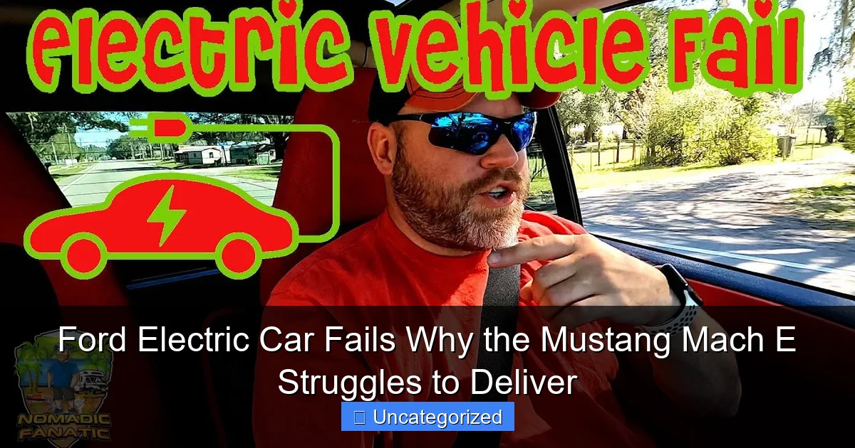 Ford Electric Car Fails Why the Mustang Mach E Struggles to Deliver