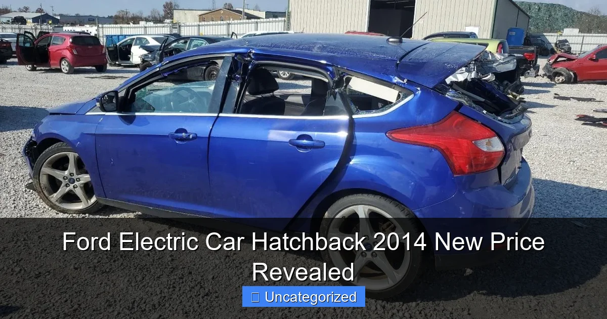 Ford Electric Car Hatchback 2014 New Price Revealed