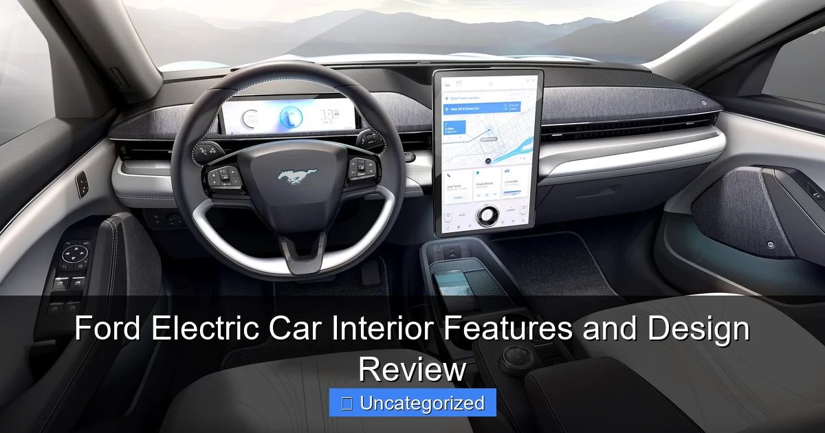 Ford Electric Car Interior Features and Design Review