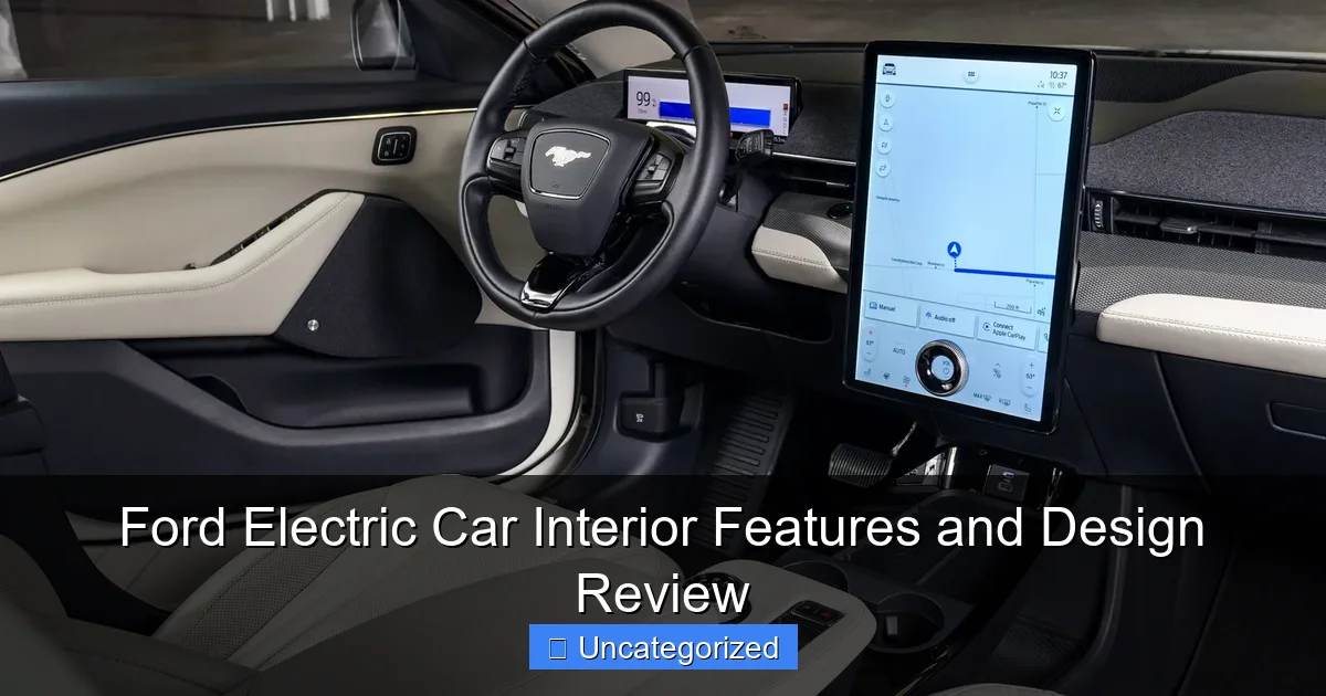 Ford Electric Car Interior Features and Design Review