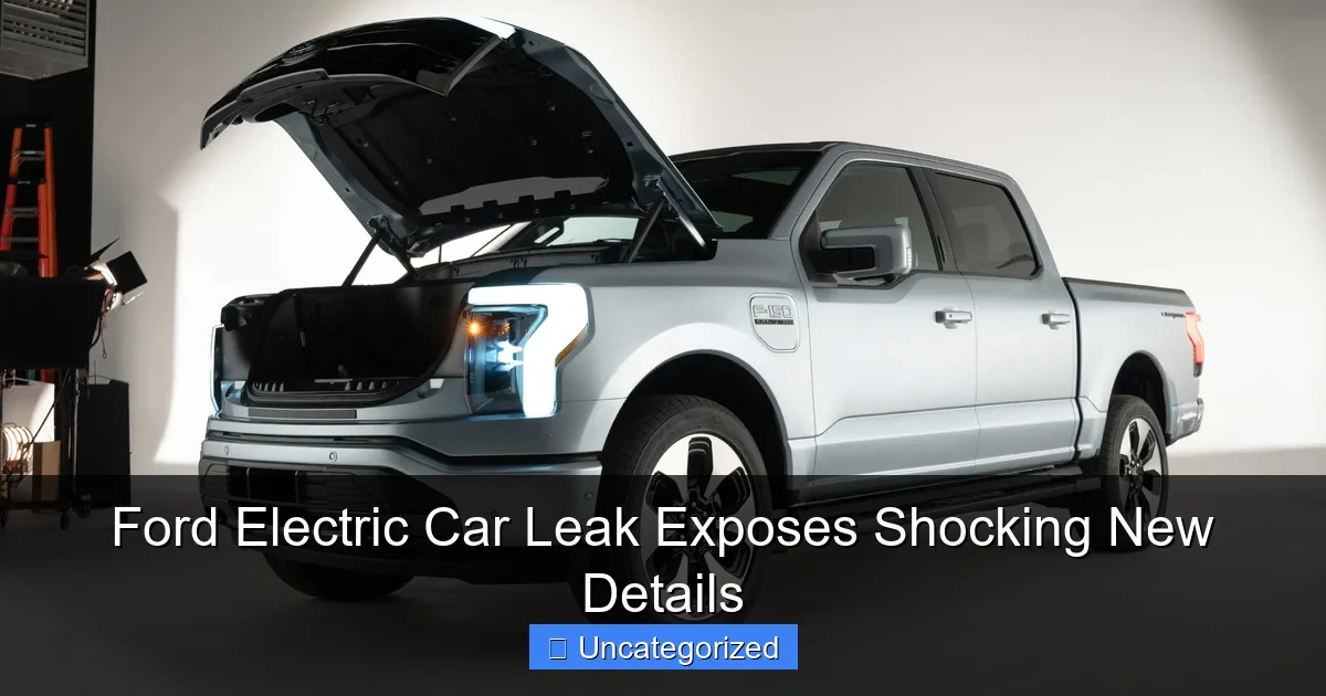 Ford Electric Car Leak Exposes Shocking New Details