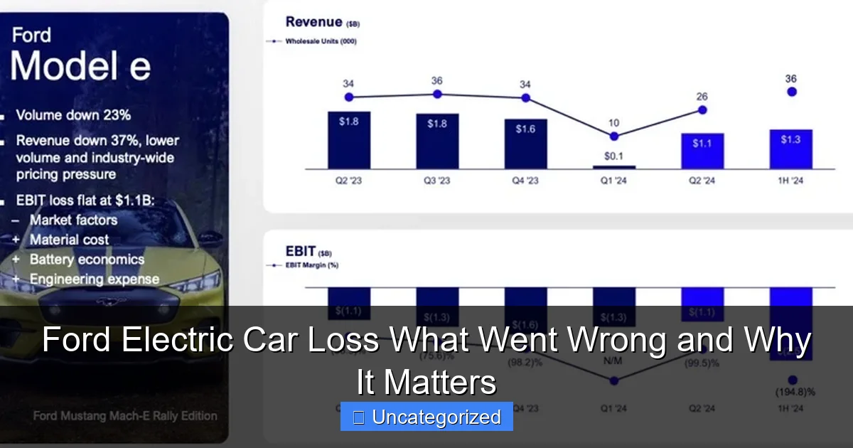 Ford Electric Car Loss What Went Wrong and Why It Matters