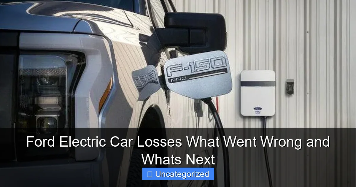Ford Electric Car Losses What Went Wrong and Whats Next