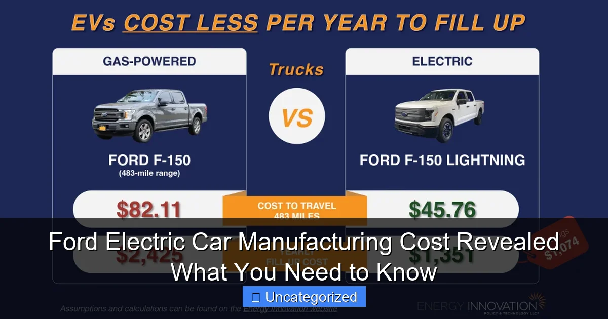 Ford Electric Car Manufacturing Cost Revealed What You Need to Know