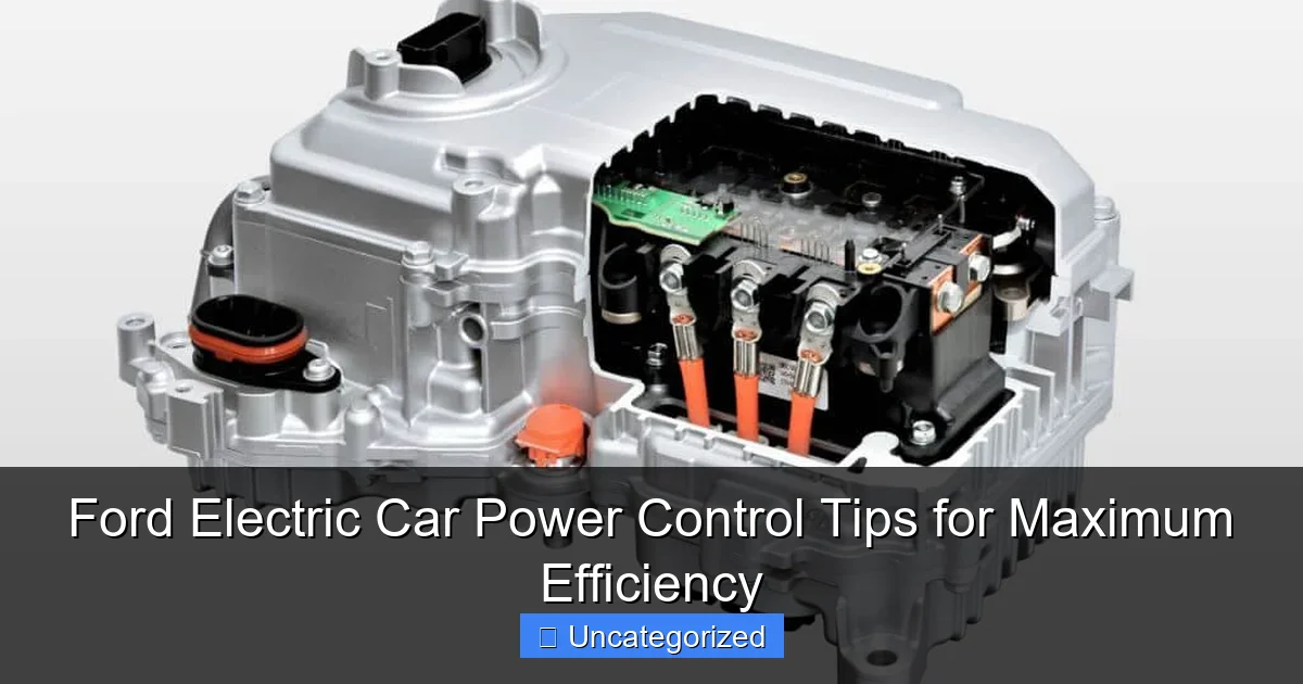 Ford Electric Car Power Control Tips for Maximum Efficiency