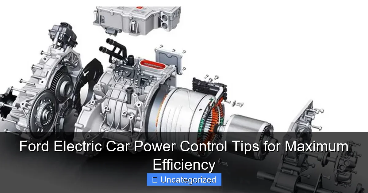 Ford Electric Car Power Control Tips for Maximum Efficiency