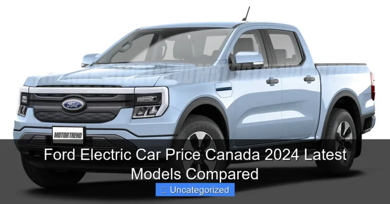 Ford Electric Car Price Canada 2024 Latest Models Compared