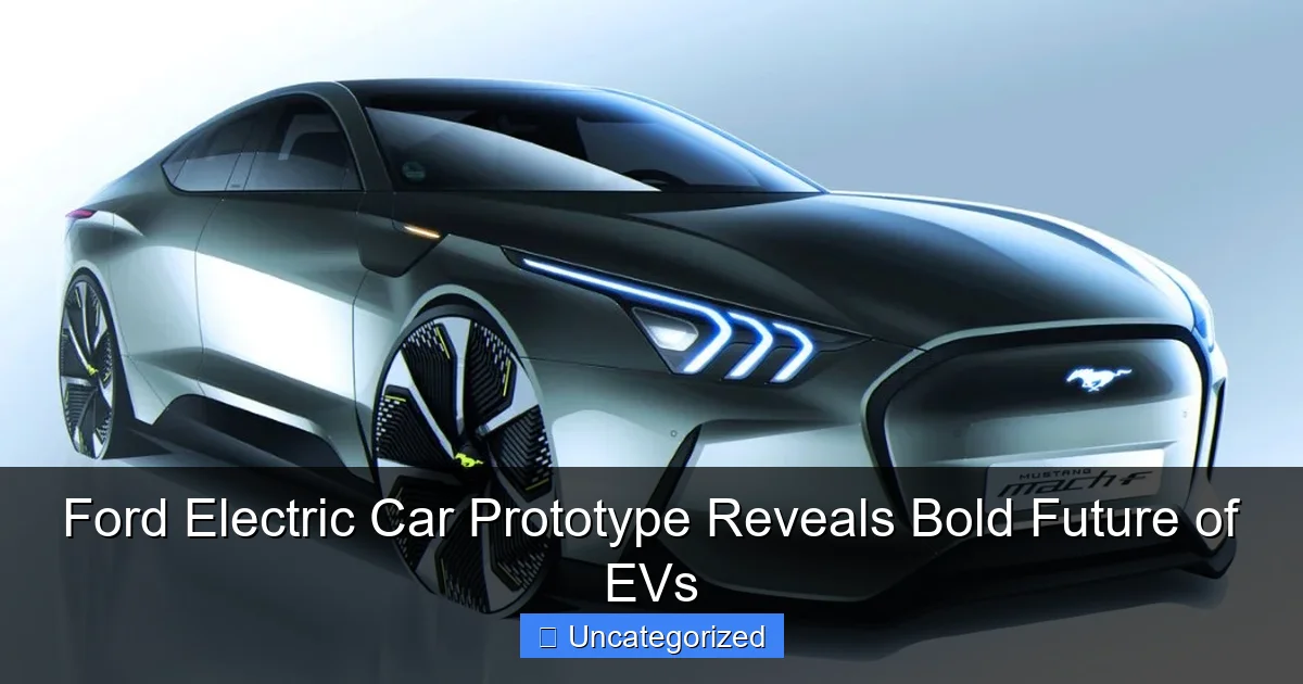 Ford Electric Car Prototype Reveals Bold Future of EVs