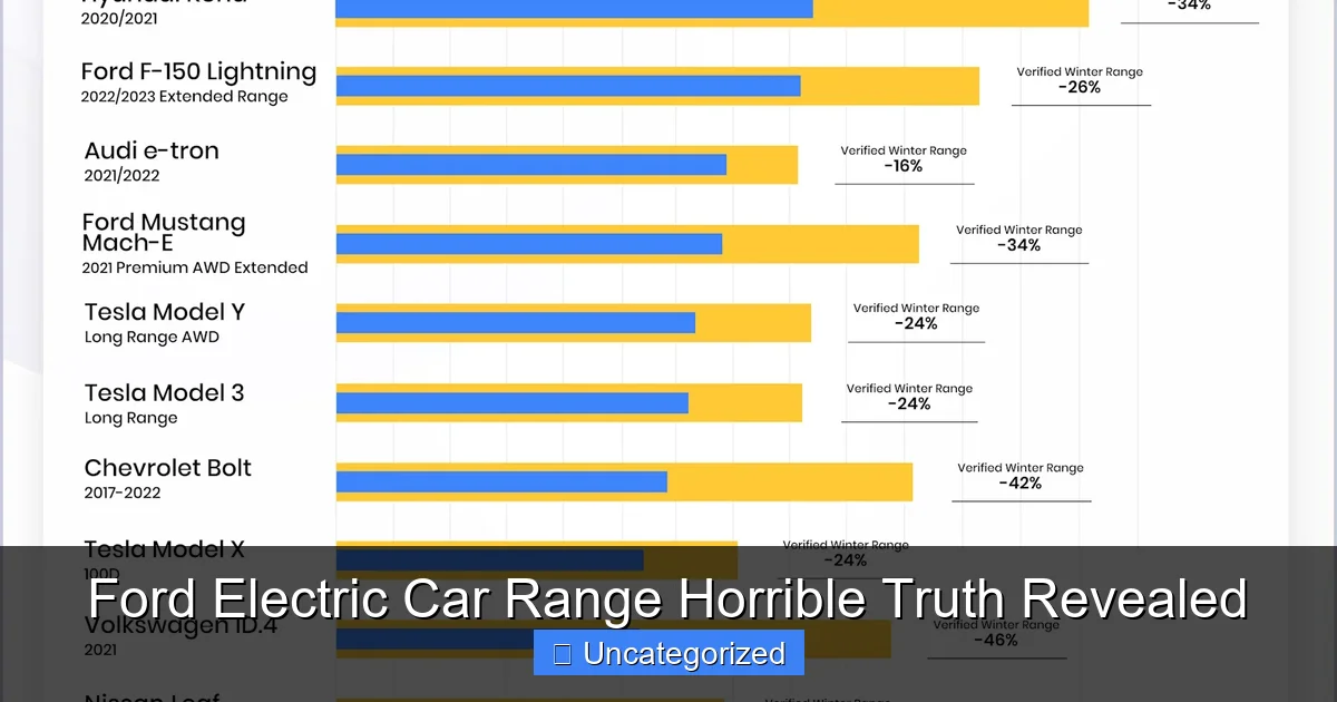 Ford Electric Car Range Horrible Truth Revealed
