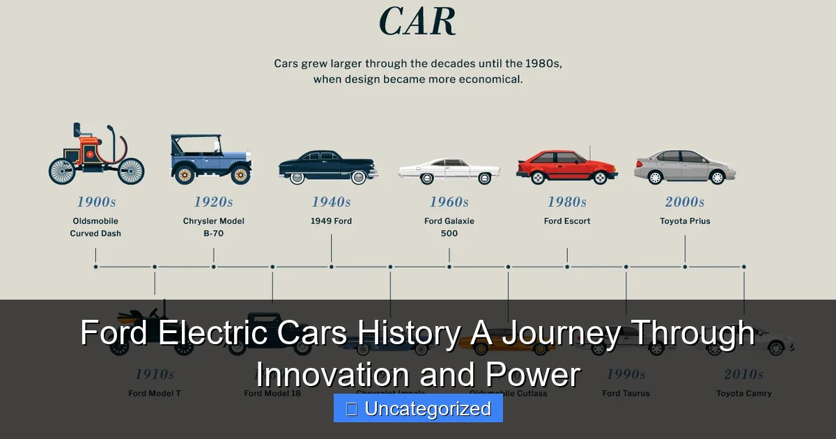 Ford Electric Cars History A Journey Through Innovation and Power