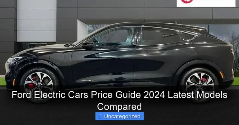 Ford Electric Cars Price Guide 2024 Latest Models Compared