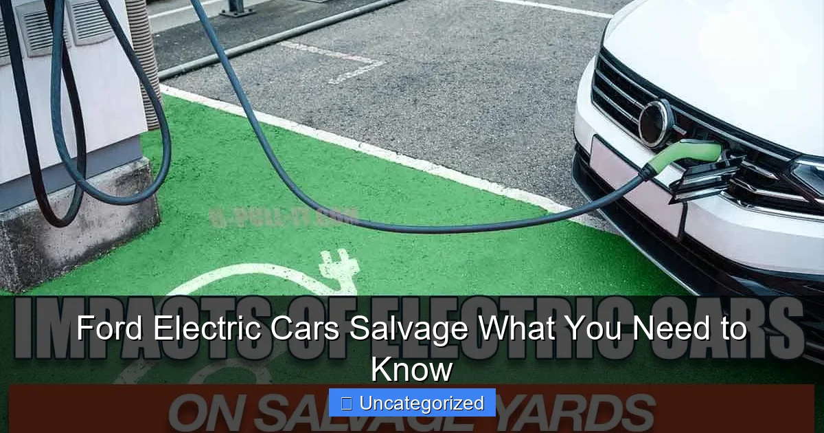 Ford Electric Cars Salvage What You Need to Know