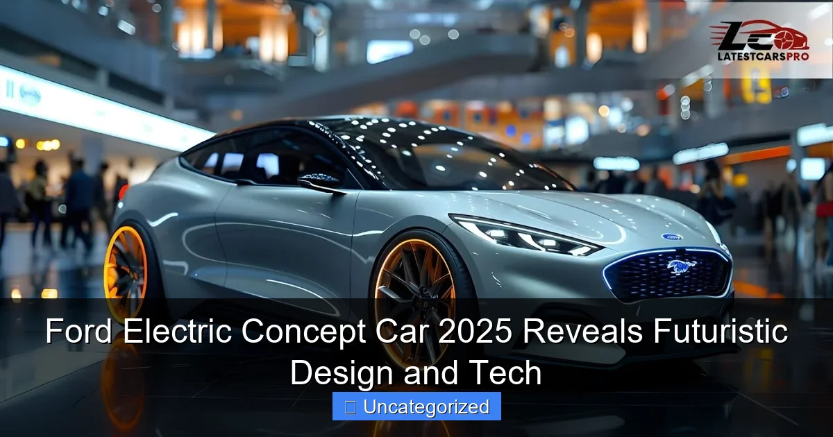 Ford Electric Concept Car 2025 Reveals Futuristic Design and Tech