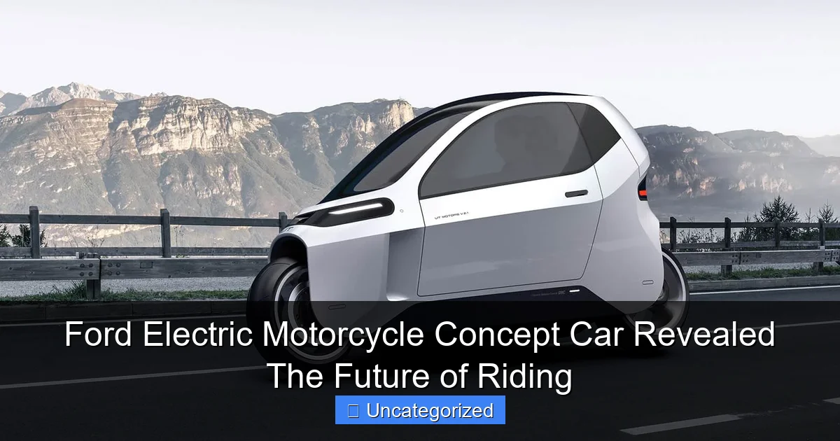 Ford Electric Motorcycle Concept Car Revealed The Future of Riding